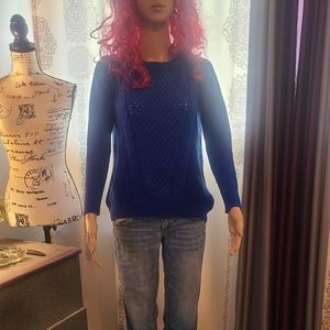 Authentic American Heritage So Villa Blue Sweater